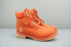 Ботинки зимние оранжевые