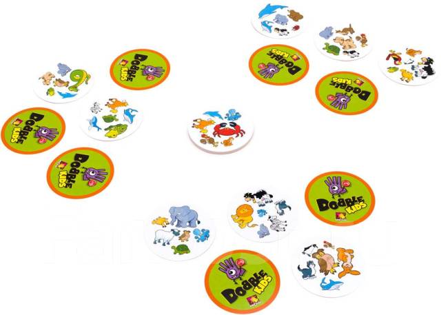 Доббль правила. Dobble Kids настольная игра. Игра Доббль животные. Игра для детей Доббль карточки. Карточки Доббль с животными.
