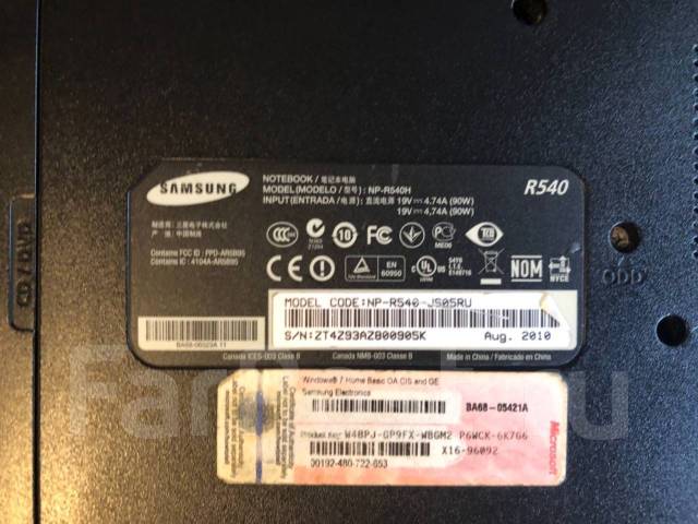 R540 samsung нет изображения