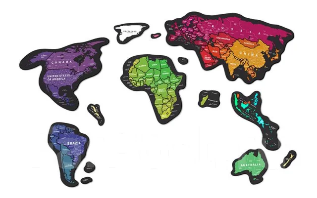 ������ ����� ���� Travel Map Magnetic World! ���������! ����