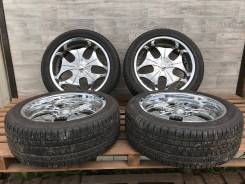 Колёса R22x9.5,et+35, 5x114.3. Bridgestone Dueler H/L Alenza 285/45R22. 9.5x22" 5x114.30 ET35 ЦО 73,1 мм.