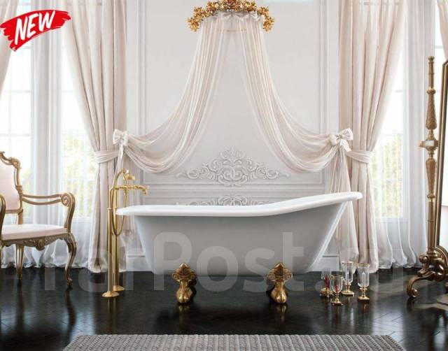 Ванна литьевой мрамор Царская 1500х730 см, под заказ. Цена: 44 990₽ во ...