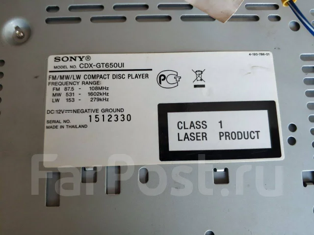 Автомагнитола sony cdx gt650ui инструкция