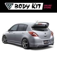 Спойлер. Nissan Tiida, C11, JC11, NC11, SC11 Двигатели: HR15DE, HR16DE, MR18DE