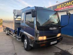 Isuzu Forward. Бортовой Грузовик с манипулятором , 7 127 куб. см., 8 200 кг.