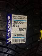 Michelin Latitude X-Ice North 2+. Зимние, шипованные, 2018 год, без износа, 4 шт
