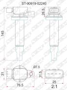 Катушка зажигания TOYOTA 1SZ / 1-2NZ-FE 99- Sat