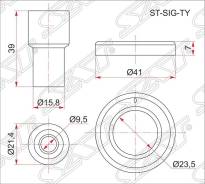 Наконечник катушки с уплотнительным кольцом TOYOTA #SZ / #NZ / #ZZ / #MZ# / #AZ / #UZ / #GR -серия 1G-FE Sat
