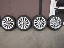 Японские кованные лёгкие спорт диски BBS R17 с резиной. 7.0x17" 5x100.00 ET48 ЦО 56,0 мм.