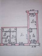 4-комнатная, улица Гагарина 31. 1 школа, частное лицо, 76 кв. м. План квартиры