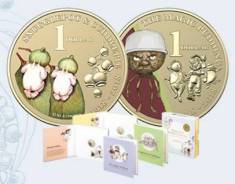 * Австралия набор 2 монеты по 1 доллар 2018 Treasured Australian