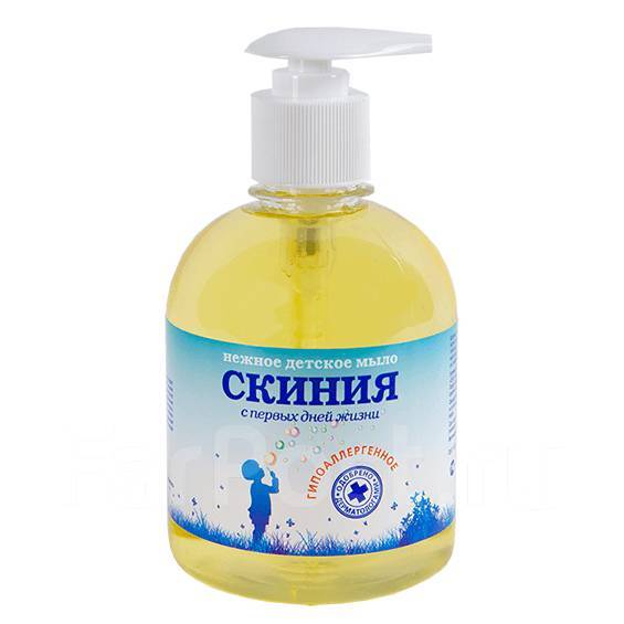 Детское жидкое мыло с первых дней жизни "Скиния" (антибактериальное ...