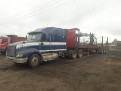International 9200i. Продается тягач +полуприцеп с гидроманипулятором, 14 800 куб. см., 39 000 кг.