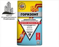 Стяжка для пола ЮНИС Горизонт 25кг, 375780
