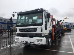 Daewoo Novus. Бортовой с манипулятором (Воровайка) 2018 г. в. Новый, 5 890 куб. см., 8 000 кг.