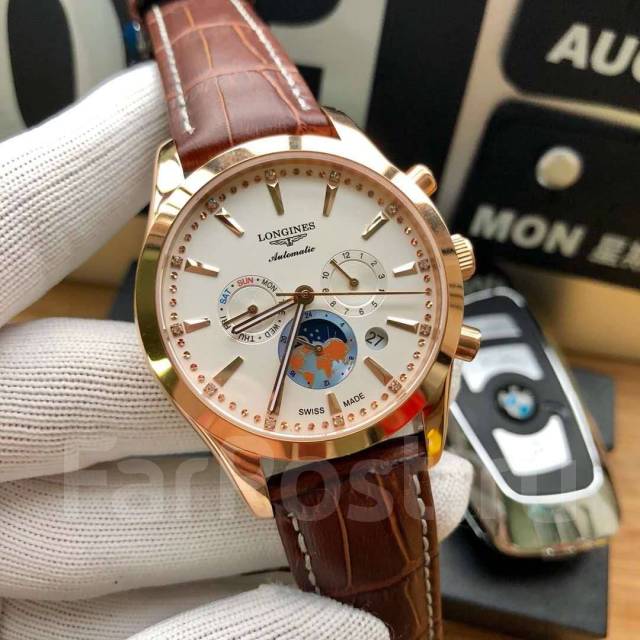 Мужские часы автоматические механические часы Longines, для мужчин, новый, под заказ. Цена: 4 900₽ во Владивостоке