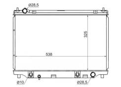 Радиатор охлаждения двигателя. Mazda Demio, DY3R, DY3W, DY5R, DY5W