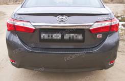 Накладка на бампер. Toyota Corolla, NDE180, NRE180, ZRE172, ZRE181, ZRE182 Двигатели: 1NDTV, 1NRFE, 1ZRFAE, 1ZRFE, 2ZRFAE, 2ZRFE