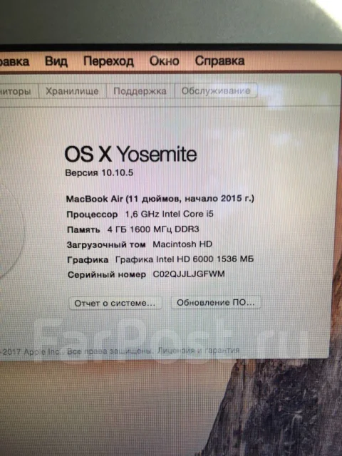 Apple MacBook Air 11 2015 Early. 11", 1,6���� ����
