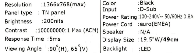 Acer. 19.5" ����