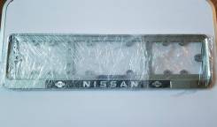 Отличные металлические хромированные рамки для номера Nissan (Ниссан)!