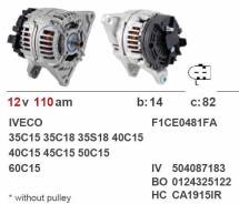 Болт крепления генератора. Fiat Ducato Iveco Daily