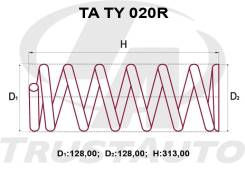 Пружина подвески. Toyota Lite Ace Noah, CR40, CR40G, CR50, CR50G, CR52, SR40, SR40G, SR50, SR50G Toyota Town Ace Noah, CR40, CR40G, CR50, CR50G, CR52...