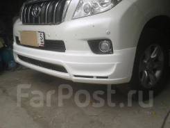 Накладка на бампер. Toyota Land Cruiser Prado, GDJ150, GDJ150L, GDJ150W, GRJ150, GRJ150L, GRJ150W, GRJ151W, KDJ150, KDJ150L, LJ150, TRJ120, TRJ150, TR...