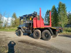 Урал 5557. Лесовоз УРАЛ 5557 с гидроманипулятором VM10L74, 12 000 куб. см., 10 000 кг., 6x6. Под заказ