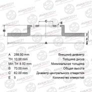 Диск тормозной AVANTECH BR0148