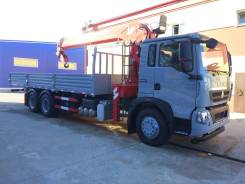 Howo. Самогруз HOWO 6X4 ZZ5257JSQN584GE1 КМУ XCMG SQS300-4, 6 871 куб. см., 6x4