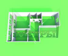 2-комнатная, улица Грибоедова (пос. Трудовое) 30. Трудовое, агентство, 53 кв. м. План квартиры
