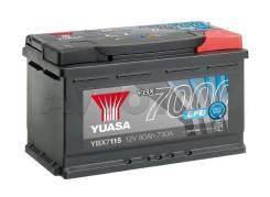 Yuasa. 80 А.ч., Обратная (левое), производство Европа
