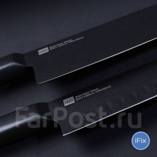 Кухонные стальные ножи Xiaomi Mi HuoHou 2 шт HU0015, новый, в наличии ...