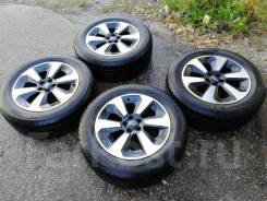 Летняя резина 225/60R17 на Литье Subaru 5x100R17. 7.0x17" 5x100.00 ET48 ЦО 56,1 мм.