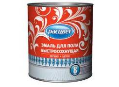 Эмаль для пола "Расцвет" б/с Серая 2,7кг 134575, шт