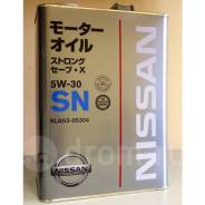 Масло KLAN3-05304 5W-30 SN Nissan Strong SAVE XE Special 4L. Nissan: Bluebird, Tiida Latio, Vanette Truck, Langley, Lucino, Pulsar, Note, Sunny, Liber...
