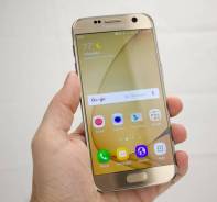Samsung Galaxy S7. Б/у, 32 Гб, Золотой, 3G, 4G LTE, Dual-SIM