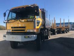 Mitsubishi Fuso. Продам Фусо 6х6 самосвал лесовоз с прицепом, 420 куб. см., 20 000 кг.