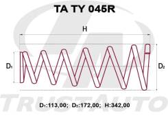 Пружина подвески. Toyota Vista, SV30, SV32, SV33 Toyota Camry, SV30, SV32, SV33