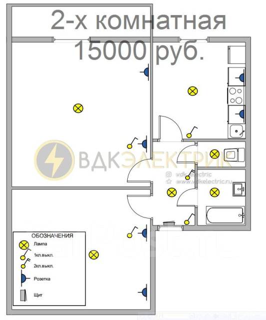 Электрик. Монтаж электропроводки эконом. Электромонтаж от 8000 руб во ...