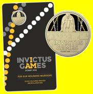 Австралия 1 доллар 2018 Invictus Games. Спорт. Карточка. Unc