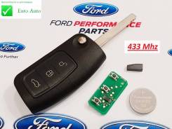 Ключ зажигания, смарт-ключ. Ford Focus, CB4, DA3, DB Ford Galaxy, CD340 Ford Fiesta Ford Mondeo, BD, BE, BG Двигатели: AODA, AODB, AODE, ASDA, ASDB, G...