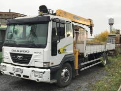Daewoo Novus. Бортовой кран, 9 000 кг., 4x2