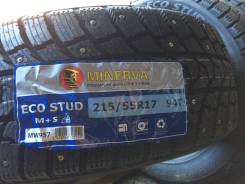 Minerva Eco Stud, 215/55 R17 в Москве Minerva Eco Stud. Зимние, шипованные, 2018 год, без износа