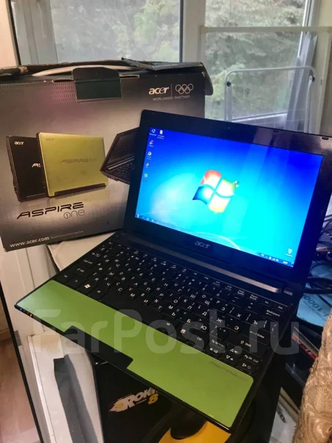 Acer Aspire One 522. 10.1", 1����, ��� 2048 ��, ���� 160���, WiFi: 1, ����������� �� 2��. ����