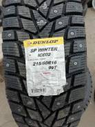 Dunlop SP Winter ICE 02. Зимние, без шипов, 2018 год, без износа, 4 шт