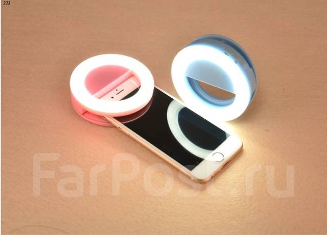 Кольцо светодиодное для селфи с тремя режимами яркости подсветки Selfie Ring Light XJ-01