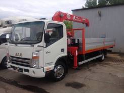 JAC N75. , Манипулятор Unic(3т) Бортовая платформа (ДхШхВ) 5,2х2,5х0,4 м, 3 800 куб. см., 3 100 кг., 4x2. Под заказ