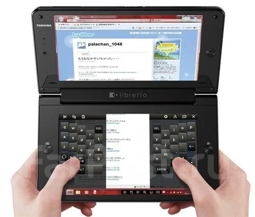 Toshiba Libretto. 7", 1,2����, ��� 2048 ��, ���� 62���, WiFi: 1, Bluetooth: 1 ����